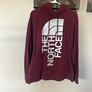 The North Face XL burgundy Hoodie